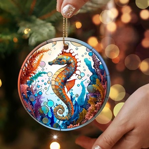 Ornements d'arbre de Noël en acrylique pour <span class=keywords><strong>les</strong></span> passionnés d'<span class=keywords><strong>oiseaux</strong></span>, <span class=keywords><strong>oiseaux</strong></span> de la nature élégants et magnifiques, décorations de cardinaux rouges, cadeaux de cardinaux pour femmes - Product Image 2