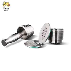 Cápsulas Reutilizables de Acero Inoxidable 304 de Alta Calidad para Cafetera <span class=keywords><strong>NESPResso</strong></span>, 1 Cápsula, Sabor Dulce, Recargables, en Oferta - Product Image 1