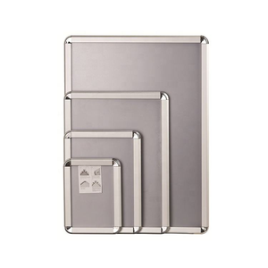 โรงงานผู้ผลิตกรอบสแนปอะลูมิเนียมมุมโค้งขนาด 32 มม. รับผลิตตามขนาดที่ต้องการ พร้อมแผ่นหลังกันไฟ สำหรับธุรกิจค้าปลีกทั่วโลก - Product Image 1