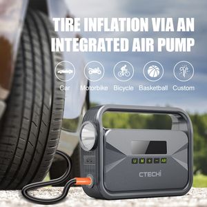 מכונית ניידת 12v משאית אופנוע סירה לקפוץ ערכת מתנע אוויר מדחס משאבת lcd תצוגת פנס lcd - Product Image 2