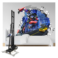 Máquina de impresión directa a pared CMYKW de doble cabezal Máquina de impresora de pared vertical con efecto 3D