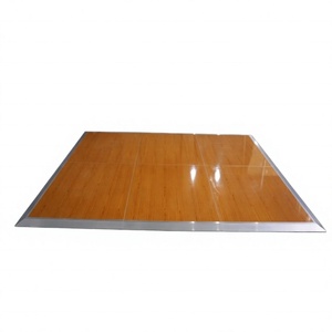 Outdoor Dance Floor Wood Grain Dance Flooring Concert Dance Flooring Event Mobile Dance Floor Panels with Aluminum Edges - Product Image 1