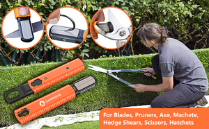 Affûteur de jardin moderne et rapide - Outil multi-usage pour affûter les lames de tondeuse à gazon, les sécateurs, les haches, les machettes et les cisailles à haies - Product Image 5