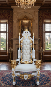 Sillón individual Premium Royal Accent hecho de madera maciza para una comodidad duradera y un estilo de lujo para la sala de estar. - Product Image 4