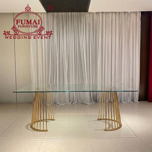 modern hotel <b>buffet</b> <b>table</b> and chairs metal banquet furniture customization from foshan manufacturer - Product Image 3