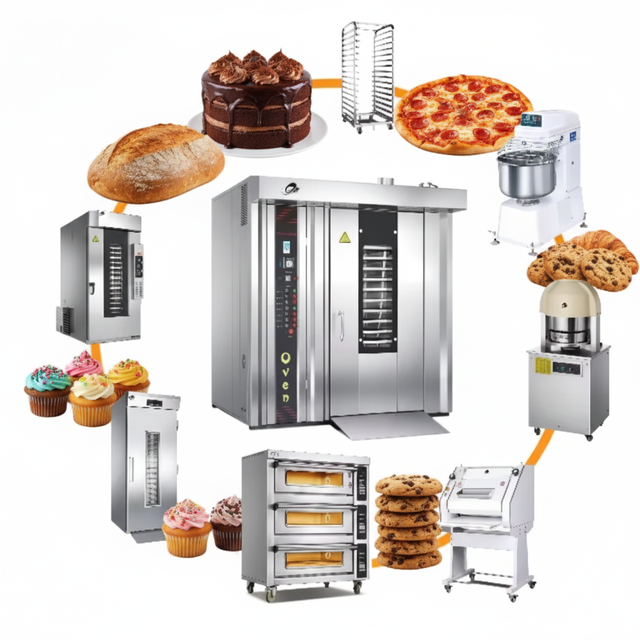 Full Set Bread Making Machine Automatic Mini Loaf Baguette Pizza Toast Burgert Processing New Lavash Corn Wheat