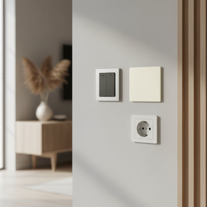 Copertina bianca avorio, modulo largo (Simon 27 27800-32) - Product Image 3