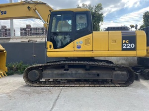 Excavadora de cadenas usada Komatsu PC220 de 20 toneladas con motor Cummins, excavadora hidráulica sobre orugas para movimiento de tierras en construcción - Product Image 2