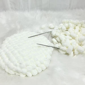Kit de bricolage à grande boule pour tricot fait main haute ténacité fil mélangé teint en <span class=keywords><strong>coton</strong></span> boucle épaisse crochet pour canapé coussin tapis - Product Image 2