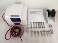 Treuil électrique 12V avec télécommande, 1200W, à débrayage rapide, petit treuil standard 45 lb. Eau de mer pour bateaux marins