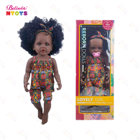 Belinda nouveautés 22 pouces américain africain noir Reborn bébé poupées réaliste poupée jouets ensemble avec mamelon pour filles cadeau