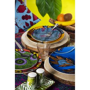 Excelsa 5x85 cm Ensemble d'ustensiles en céramique multicolore pour herbes et épices - Ensemble sel et poivre en forme de feuille - Product Image 3