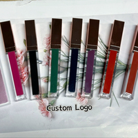 Rouge à lèvres liquide mat imperméable, vegan, 125 couleurs, haute pigmentation, cosmétiques en gros, marque privée pour femmes, logo personnalisé