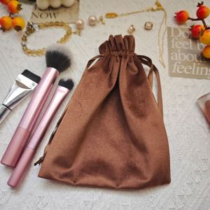 Custom Logo Printed Velvet Jewelry <b>Bag</b> Soft Velvet Gift <b>Packaging</b> Drawstring Pouch Velvet Dust Gift Cosmetic <b>Packaging</b> <b>Bag</b> - Product Image 4