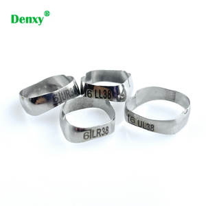 Hoge Kwaliteit Denxy Denxy <span class=keywords><strong>Dental</strong></span> Orthodontische Tandheelkundige Molaire Banden Orthodontische Molaire Banden Met Buis Cleat Sheath Premolaire <span class=keywords><strong>Band</strong></span> - Product Image 4