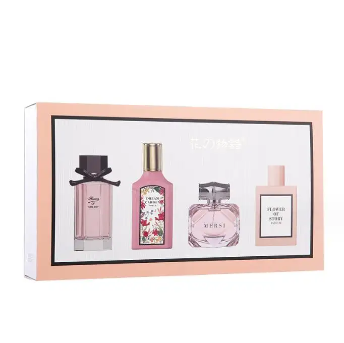 Original brand Women's perfume 4-piece set Fresh and long-lasting fragrance Gift Box Fragrance beautiful perfume