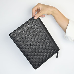 Alta calidad de moda personalizada de gran capacidad Durable Negro hombres mujeres al por mayor de negocios Cartera de piel sintética - Product Image 5