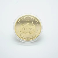 Pièce commémorative à personnaliser, pièce en or plaqué or 24K, édition limitée, 1 pièce