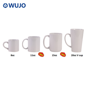 WUJO Taza de cerámica de sublimación <span class=keywords><strong>AAA</strong></span>, <span class=keywords><strong>tazas</strong></span> de café de cerámica de sublimación de 11 onzas - Product Image 5