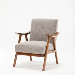 Wuye Amazon Hot Selling Solid Wood Single Seat Armchair Sofa Chair