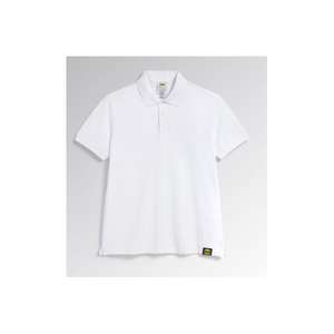 DIADORA UTILITY-702,177955-20002/XXL Polo blanco de manga corta en algodón orgánico Piqué CAMISETAS Y POLOS DE TRABAJO - Product Image 1