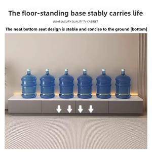 Mueble de <span class=keywords><strong>TV</strong></span> Moderno y Sencillo de MDF Modelo 2025 para Sala de Estar con Mesa de Centro y Almacenamiento para Hogares Pequeños - Product Image 2