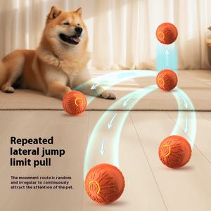 Modern Tasarımlı ve Silikon Malzemeli Elektrikli Kendiliğinden Hareket Eden Otomatik Yuvarlanan Top Akıllı Kedi Oyuncağı - Product Image 1