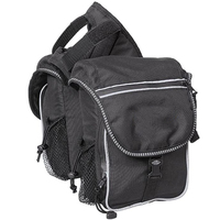 Sac de selle Deenith J2962 de qualité supérieure, résistant aux intempéries, en polyester enduit de PVC, avec poche pour pommeau, 1 kg, qualité Deluxe