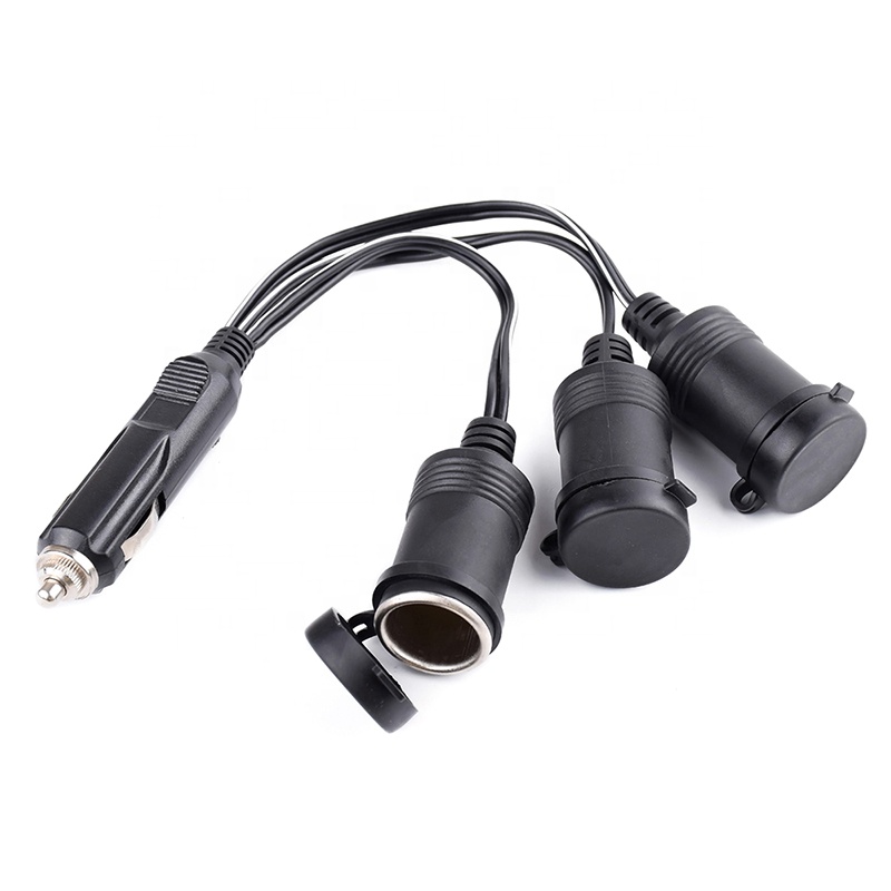 right angle cigarette plug In Stock Right Angle Cigarette Lighter Plug Right-Angle Design & 18-inch  Cable