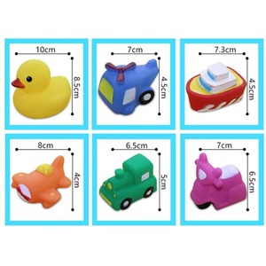 Jouets aquatiques pour enfants, ensemble de canards jaunes en caoutchouc souple pour la baignade et le bain des bébés, à presser - Product Image 4