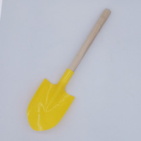 18.5 su misura "Mini pale di sabbia in legno per bambini con plastica vanga (rosso, blu, verde e giallo) completo Set regalo per festa