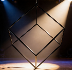 Cubo Aereo Premium da 90cm 25mm, Attrezzatura per Lira Aerea per Spettacoli Circensi, Danza Artistica, Allenamento Acrobatico e Performance - Product Image 1