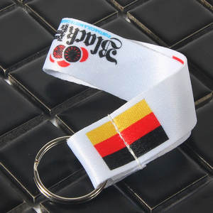 Оптовая продажа, рекламный шнурок с коротким ручным ремешком с подогревом и кольцом для ключей - Product Image 3