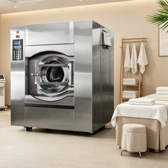 Large Industrial Washing Machines, Hotels, Hospitals, and Schools Use Industrial Washing and Dehydration Machines
