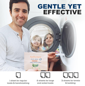 Adoucissant pour linge végétalien senteurs fraîches Feuilles d'<span class=keywords><strong>assouplissant</strong></span> pour linge naturel Feuilles de machine à laver hypoallergéniques Bandes d'<span class=keywords><strong>assouplissant</strong></span> - Product Image 5