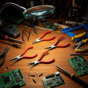 <b>Plier</b> <b>Set</b> 4 Piece Red Handle Precision Nose <b>Pliers</b> For Electronics Repair - Product Image 3