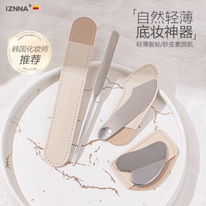 Factory wholesale foundation spatula, stainless steel foundation scraper, double-ended, multi-functional <b>makeup</b> artist <b>tool</b>. - Product Image 3