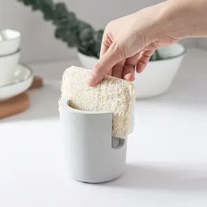 New Arrival Ceramic Sponge Rack Absorbent Mould Proof Diatomite Sponge Holder