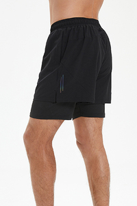 All'ingrosso 2 in 1 estate fodera traspirante sport ad asciugatura rapida sport pantaloncini pantaloncini da uomo - Product Image 2