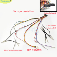 Câble de connecteur 20 broches en plastique de 0,11 mm pour Hitbox PS4, carte de joystick de combat Brook, câble de bouton de pavé tactile d'arcade