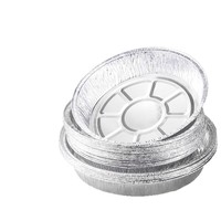 Bols en aluminium jetables de qualité alimentaire avec couvercle en plastique et fond renforcé pour cuisson au four, pâtisserie, restauration, barbecue et fêtes – Vente en gros