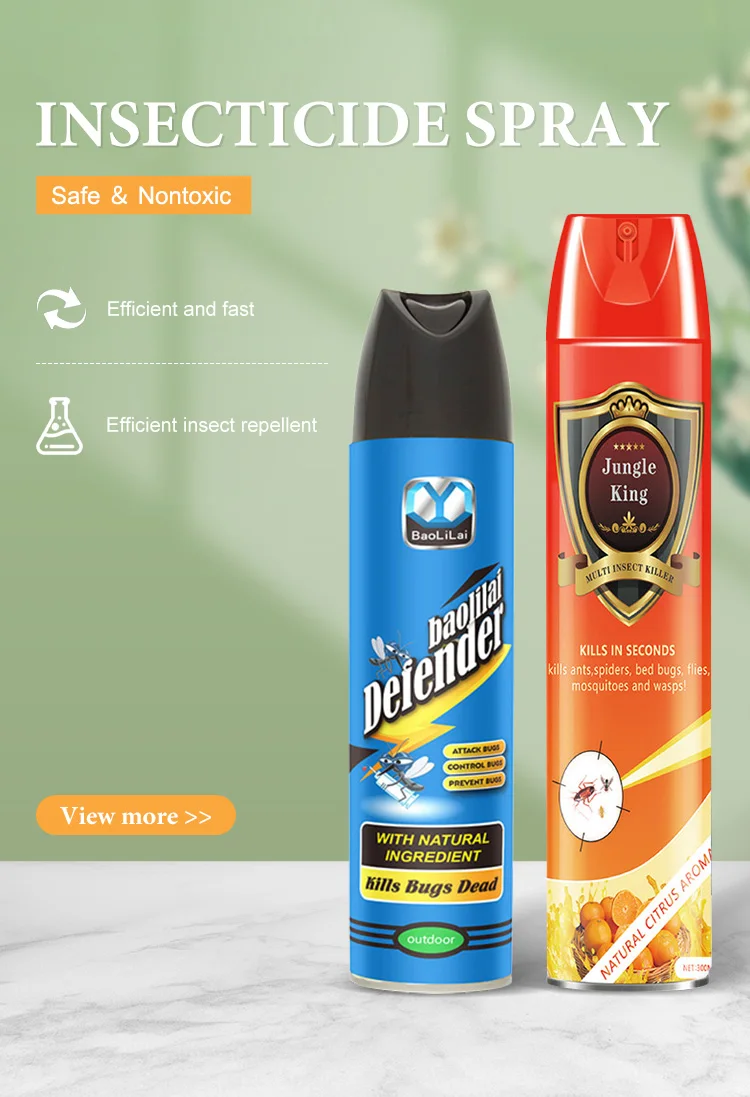 OEM Hot Selling Eco Friendly Insecticides Spray 300/500/600/750ml Pest  Control Mosquito Pest Long Lasting Insecticide Spray