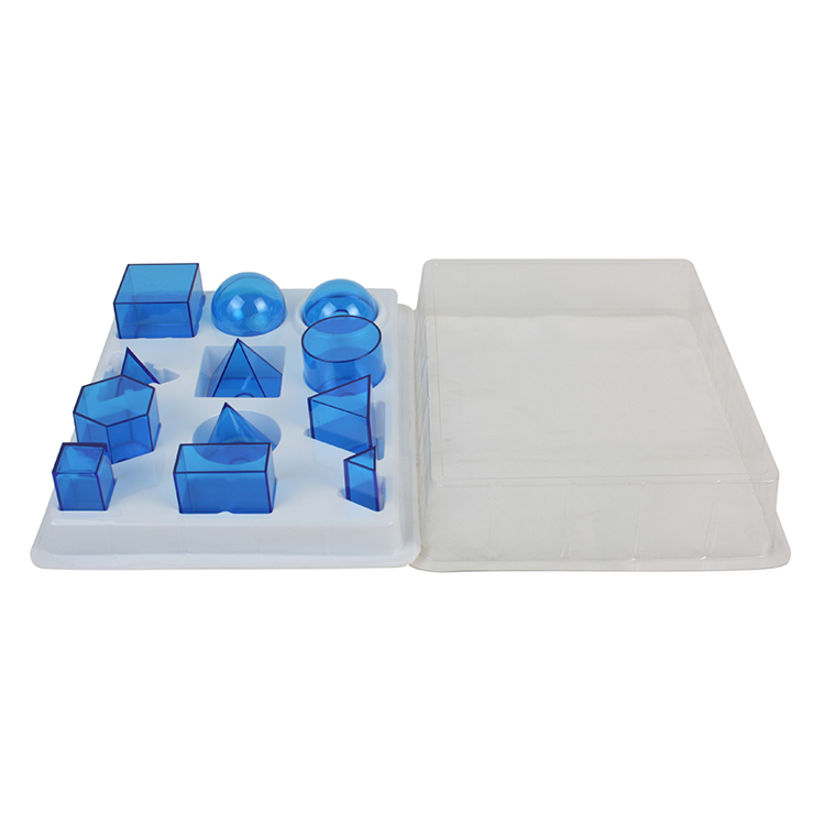 MagiDeal 60 Formes Géométriques 3D Transparentes – Jeu Sensoriel Coloré, PP, 2,5 Cm, Dès 3 Ans