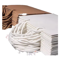 Sacs en papier kraft brun personnalisés en gros avec poignée, recyclables et réutilisables, pour promotion en supermarché, vêtements, chaussettes, sous-vêtements