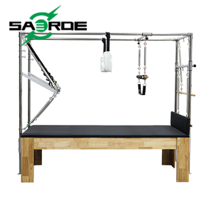 Cama Reformer de Pilates Comercial y para Uso Doméstico, Duradera, con Núcleo de Madera de Arce, Embalaje en Caja, para Gimnasio, Yoga, Estudio, SAERDE SED-LB7 - Product Image 4