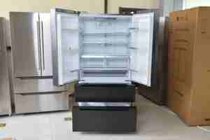 Missfoesta — 20Cu.Ft. Réfrigérateur avec distributeur d'eau à quatre portes, glacière d'extérieur, simple, côté à côté - Product Image 4