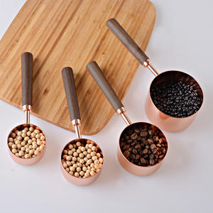 Vente en gros usine, articles en stock, tasses et cuillères doseuses en acier inoxydable pour la pâtisserie, cuillère doseuse avec échelle graduée - Product Image 5