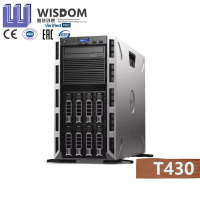 Untuk Dell T430 3.5" 8-Drive Xeon E5-2650V4*2 CPU DDR4 32G 1TB*2 SAS Server Tower 3.5" Kustom 1TB Bekas Komputer Refurbished