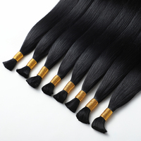 Extensions de cheveux en vrac Remy alignées sur des cuticules vierges brutes blondes de haute qualité 16 "-26" longueur Machine Double trame pour