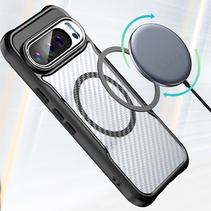 For Pixel 9 Pro Case, Trends Carbon <strong>Fiber</strong> Texture Magnetic Wireless Charging Shockproof Phone Cover for <strong>Google</strong> Pixel 8A 9 Pro XL - Product Image 6